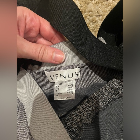 Venus Dress Bandage Gray Multi Gradient Ombre Color Block - Picture 3 of 7